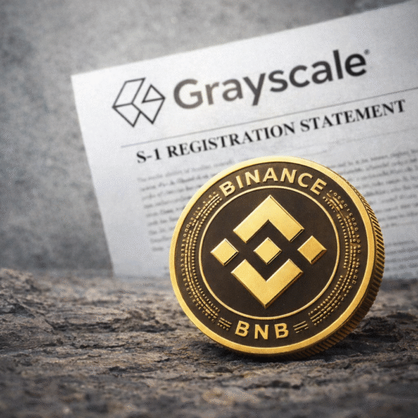 Grayscale files S-1 registration for BNB ETF as Binance Coin moves toward Wall Street institutional markets