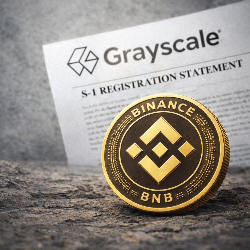 Grayscale files S-1 registration for BNB ETF as Binance Coin moves toward Wall Street institutional markets