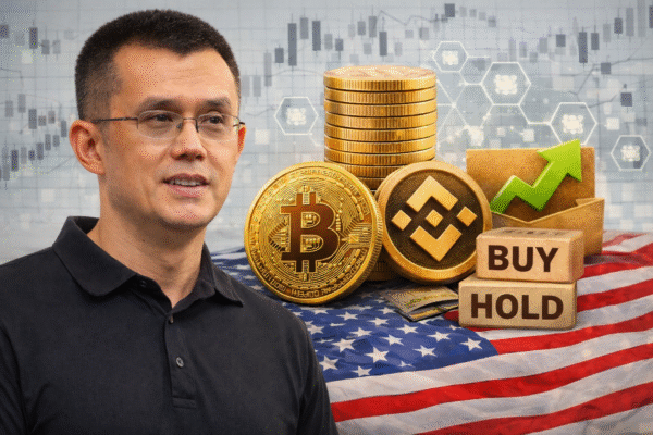 Changpeng Zhao founder of Binance speaking about buy and hold strategy and crypto investing philosophy