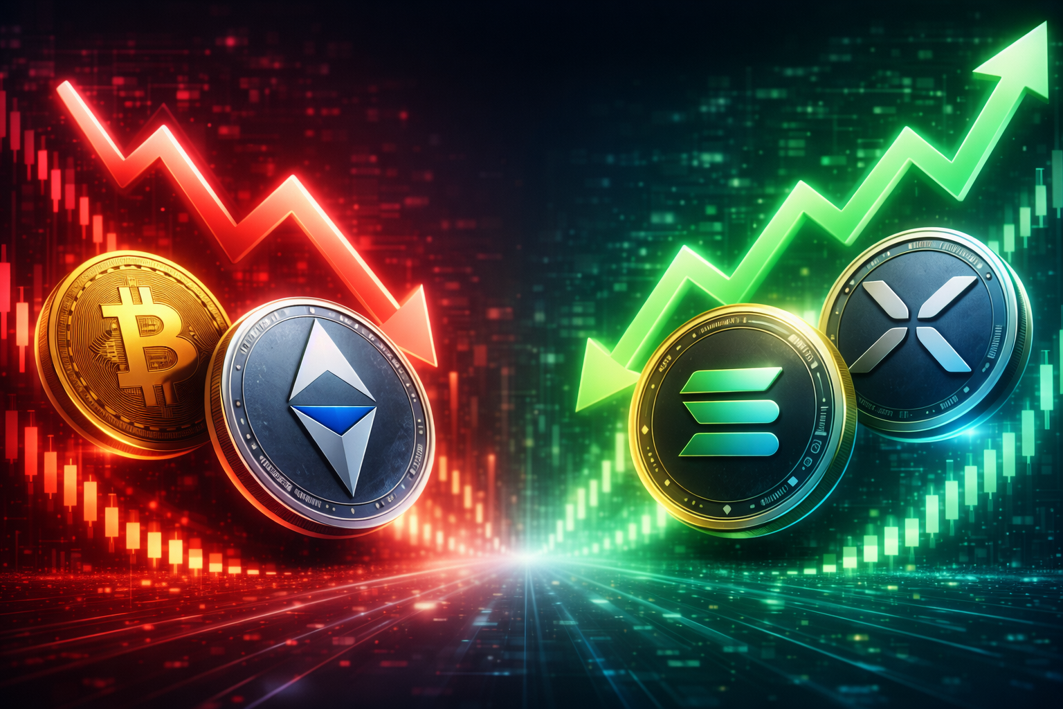 Ροές κεφαλαίων σε crypto ETFs με το Bitcoin σε ημερήσιες εκροές και Ethereum και Solana σε ισχυρές εισροές θεσμικών επενδυτών