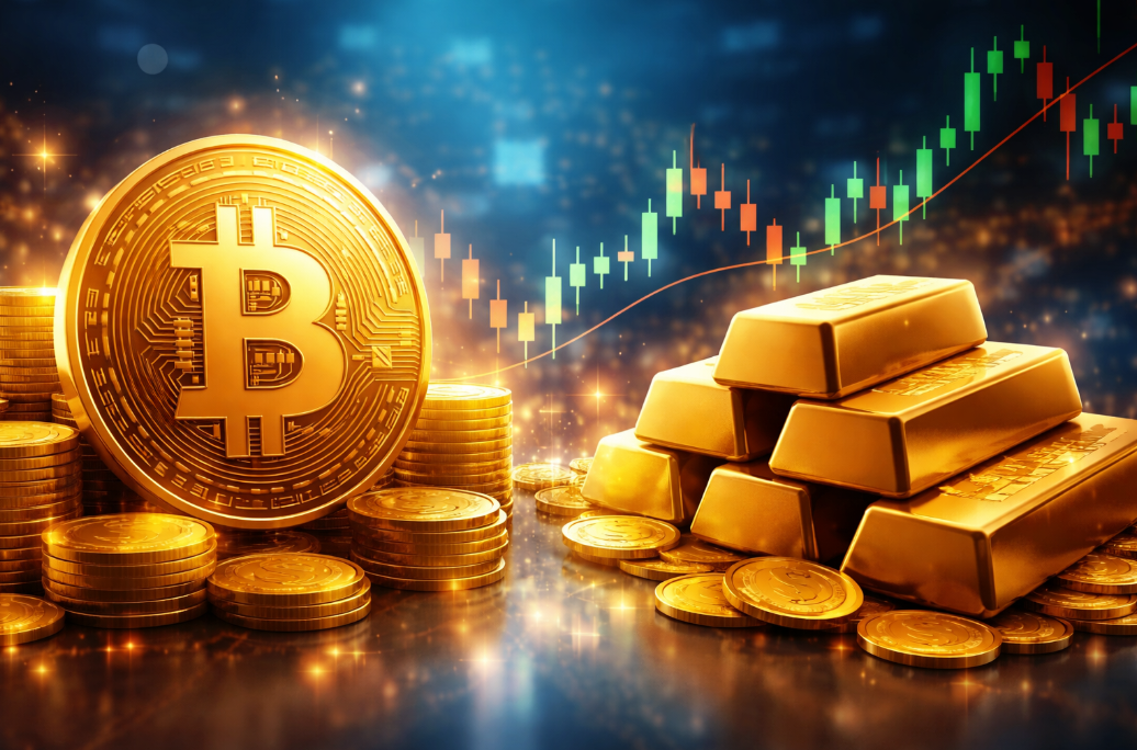 Bitcoin vs Gold vs S&P 500 performance odds for 2026 on Polymarket prediction market chart
