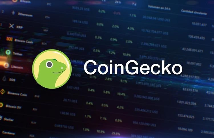 CoinGecko crypto market data platform logo with charts as reports suggest potential sale at 500 million dollar valuation