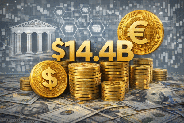 Institutional investors move tokenized funds and U.S. Treasuries onto blockchain as on-chain assets reach $14.4 billion all-time high