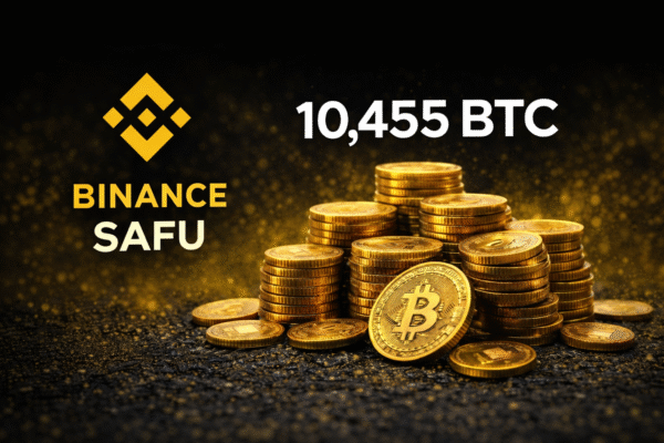 On-chain data from Arkham showing large Bitcoin transfers from Binance hot wallet to the Binance SAFU Fund address, including a 4,225 BTC transaction.