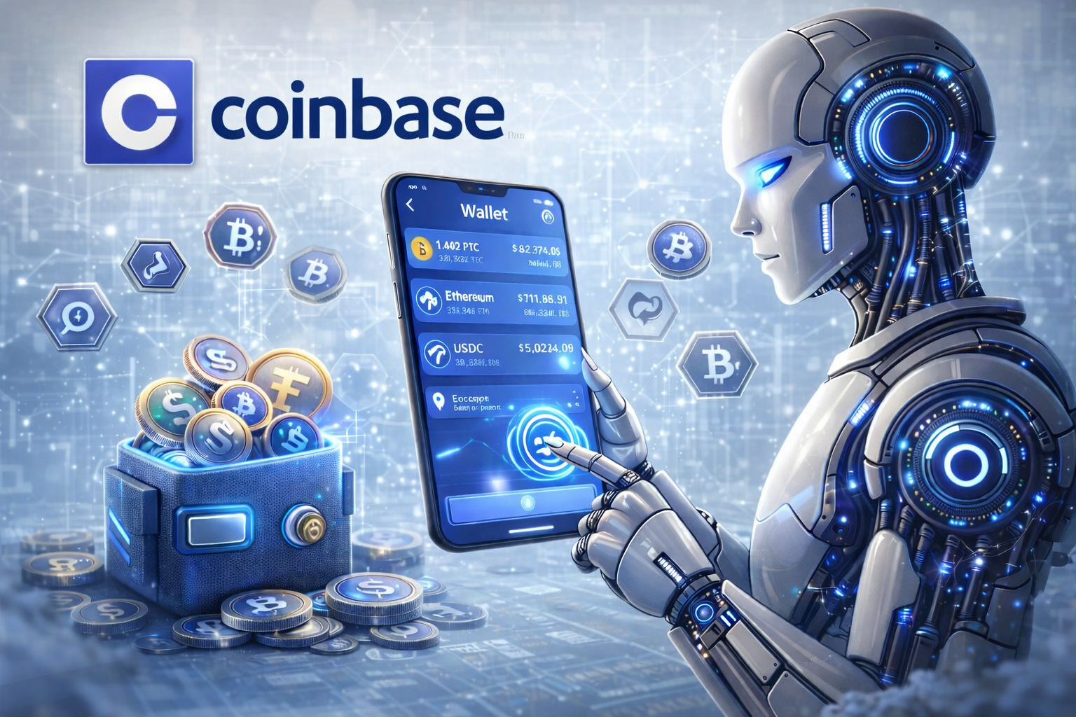 Coinbase launches AI agent wallets enabling autonomous on-chain payments and digital asset management.