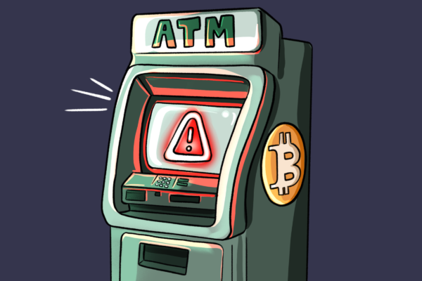 Crypto ATM σε κατάστημα στις ΗΠΑ με οθόνη Bitcoin, καθώς η Minnesota εξετάζει πλήρη απαγόρευση μετά από αύξηση απάτης εις βάρος ηλικιωμένων.