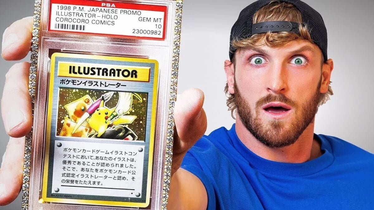 Το σπάνιο Pikachu Illustrator Pokémon card του Logan Paul που πουλήθηκε για 16,5 εκατομμύρια δολάρια σε δημοπρασία, καταγράφοντας παγκόσμιο ρεκόρ Guinness