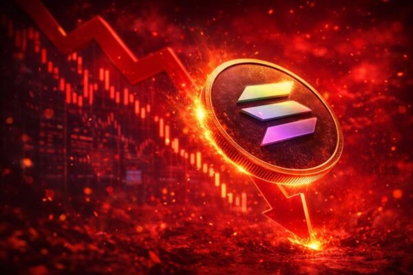 Solana price falls below the $100 level amid increased selling pressure and broader volatility in the cryptocurrency market