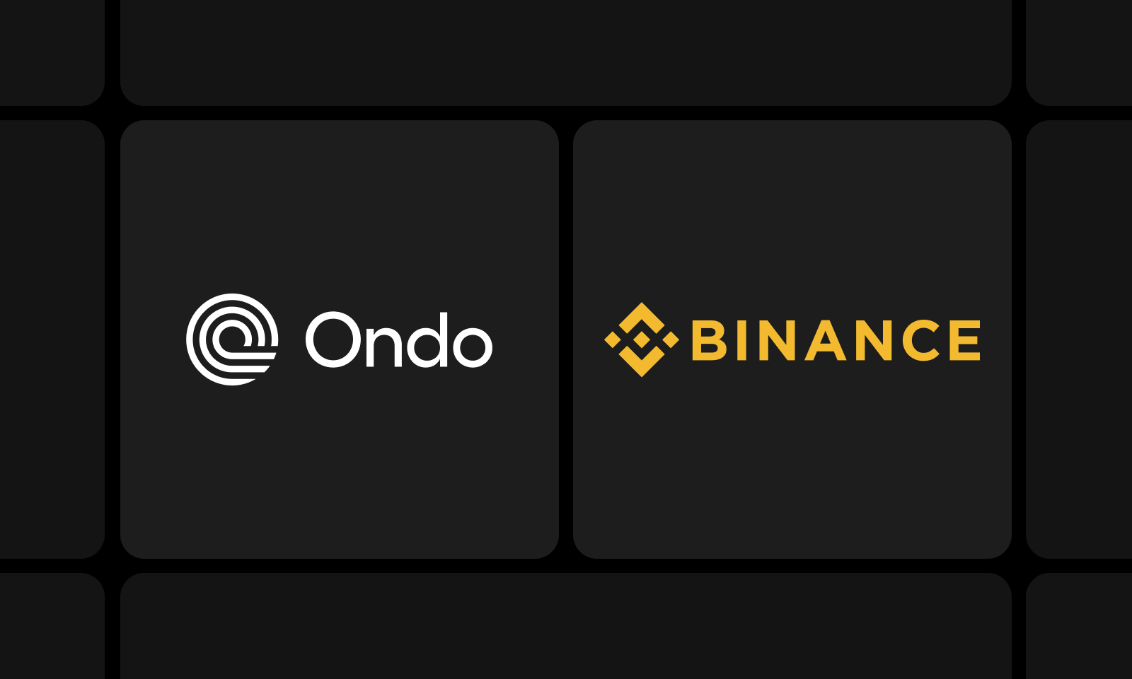 Λογότυπα Ondo Finance και Binance μπροστά από το Abu Dhabi Global Market, συμβολίζοντας την έγκριση tokenized μετοχών σε ρυθμιζόμενο χρηματοοικονομικό κέντρο των ΗΑΕ