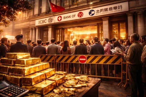Κινεζικές τράπεζες επιβάλλουν αυστηρά όρια στην αγορά φυσικού χρυσού από ιδιώτες εν μέσω οικονομικής κρίσης, αναδεικνύοντας την αξία του Bitcoin.