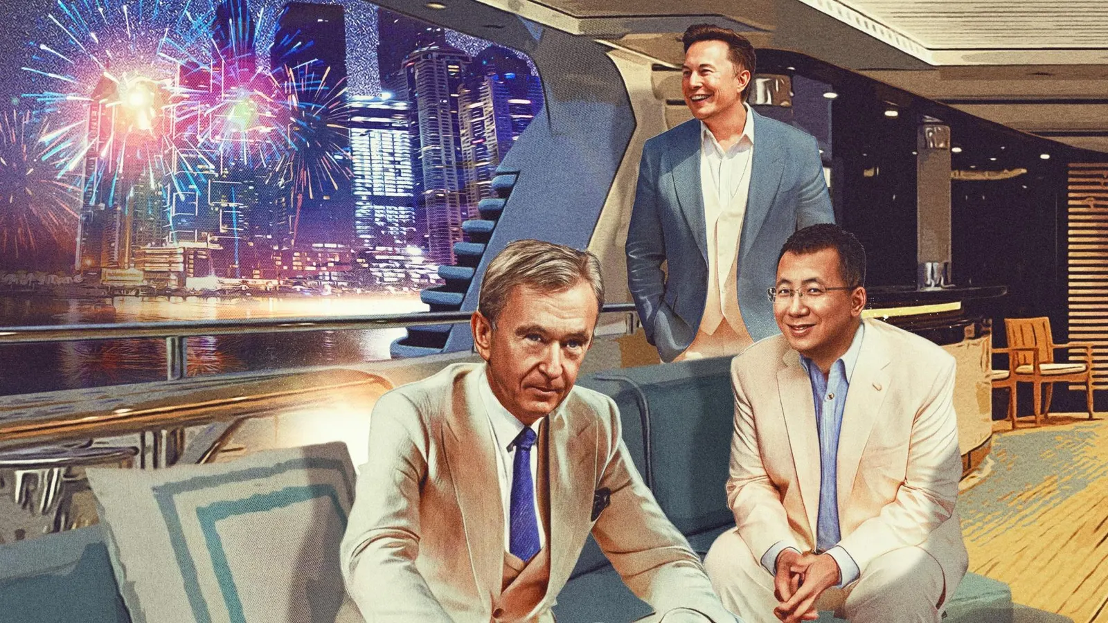 Γράφημα της λίστας Forbes που δείχνει τη γεωγραφική κατανομή των 3.428 δισεκατομμυριούχων παγκοσμίως, με έμφαση στις ΗΠΑ, την Κίνα και την Ινδία.