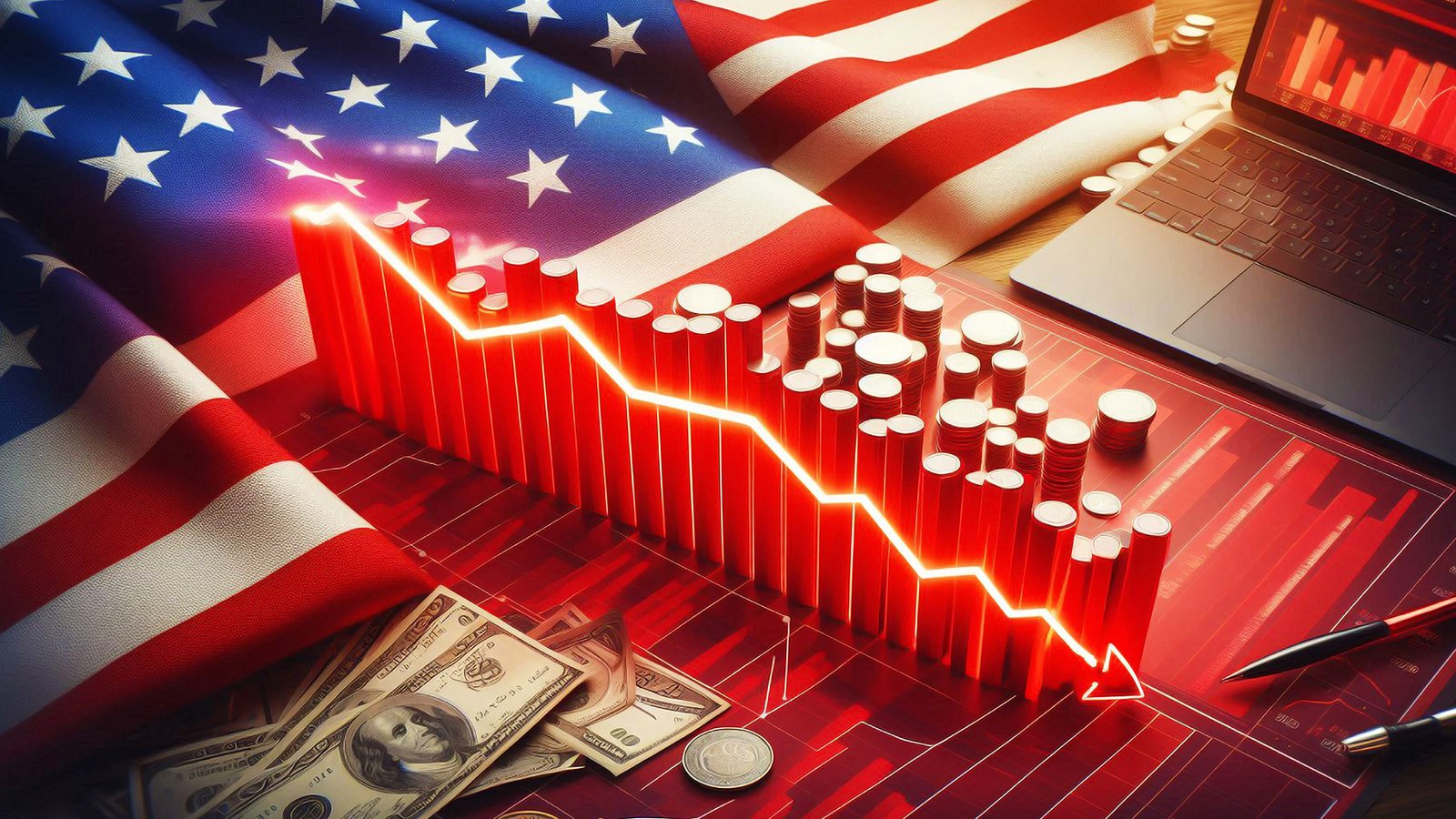 Γράφημα ανάλυσης της τιμής του Bitcoin σε ψηφιακή οθόνη με φόντο το κτίριο της Federal Reserve και οικονομικούς δείκτες των ΗΠΑ, συμβολίζοντας την επερχόμενη μεταβλητότητα της αγοράς